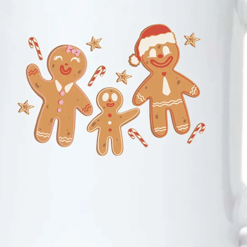 Christmas Gingerbread Cookie Family Cute Black Color Changing Mug