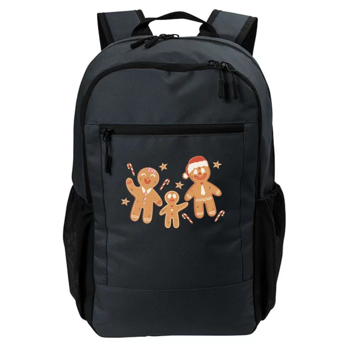 Christmas Gingerbread Cookie Family Cute Daily Commute Backpack