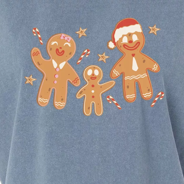 Christmas Gingerbread Cookie Family Cute Garment-Dyed Women's Muscle Tee