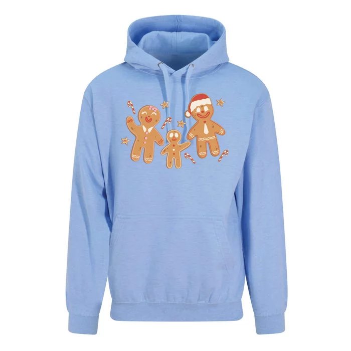 Christmas Gingerbread Cookie Family Cute Unisex Surf Hoodie