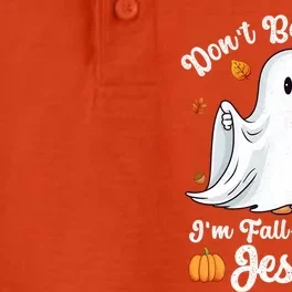 Cute Ghost Christian Halloween Falloween Jesus Pumpkin Gift Dry Zone Grid Performance Polo