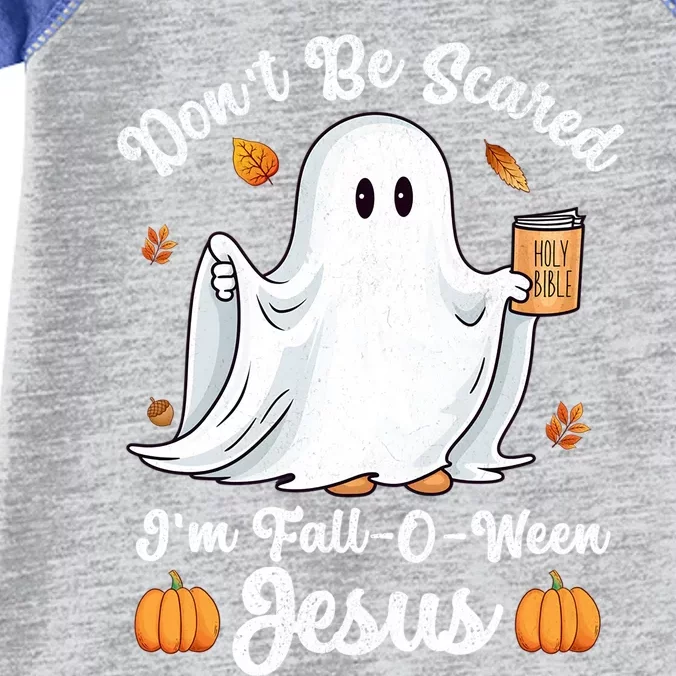 Cute Ghost Christian Halloween Falloween Jesus Pumpkin Gift Infant Baby Jersey Bodysuit