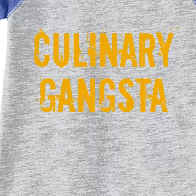 Culinary Gangsta Cute Gift Chef Culinary Gangster Meaningful Gift Infant Baby Jersey Bodysuit