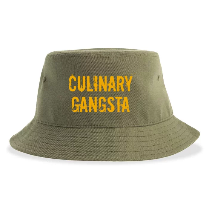 Culinary Gangsta Cute Gift Chef Culinary Gangster Meaningful Gift Sustainable Bucket Hat