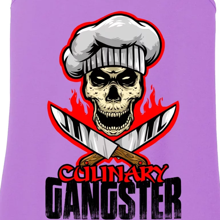 Culinary Gangster Cooking Culinary Art Cook Chef Cute Gift Ladies Essential Tank