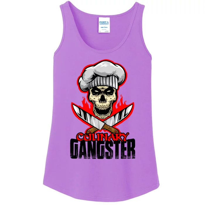 Culinary Gangster Cooking Culinary Art Cook Chef Cute Gift Ladies Essential Tank