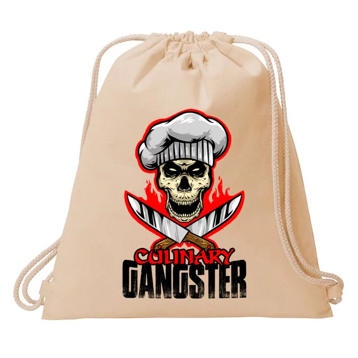 Culinary Gangster Cooking Culinary Art Cook Chef Cute Gift Drawstring Bag