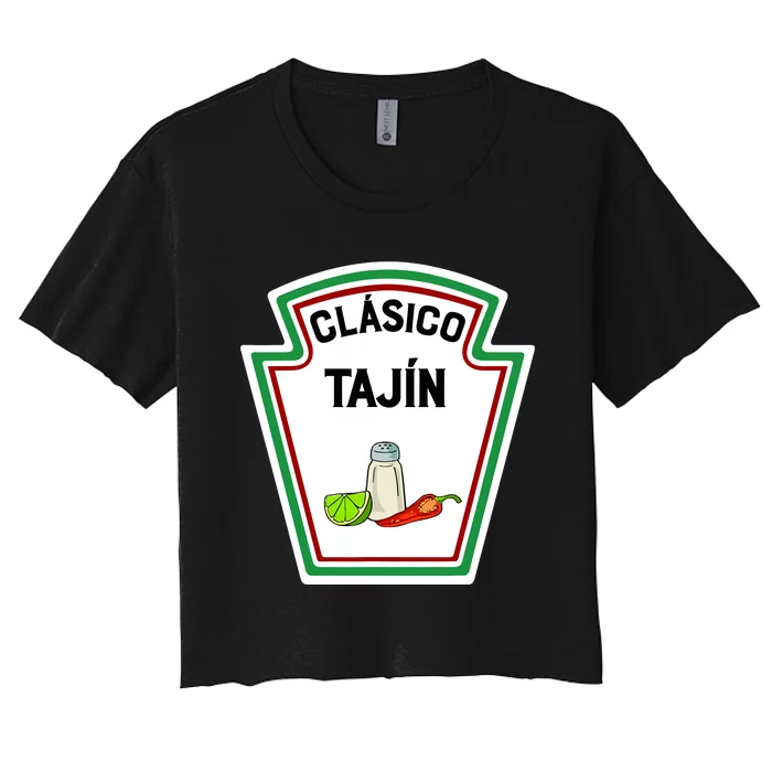 Cute Group Condiments Halloween Costume Family CláSico TajíN Women's Crop Top Tee