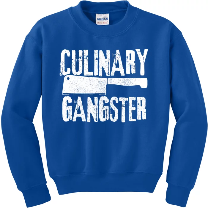 Culinary Gangster Chef Cook Funny Cooking Chef Gift Kids Sweatshirt