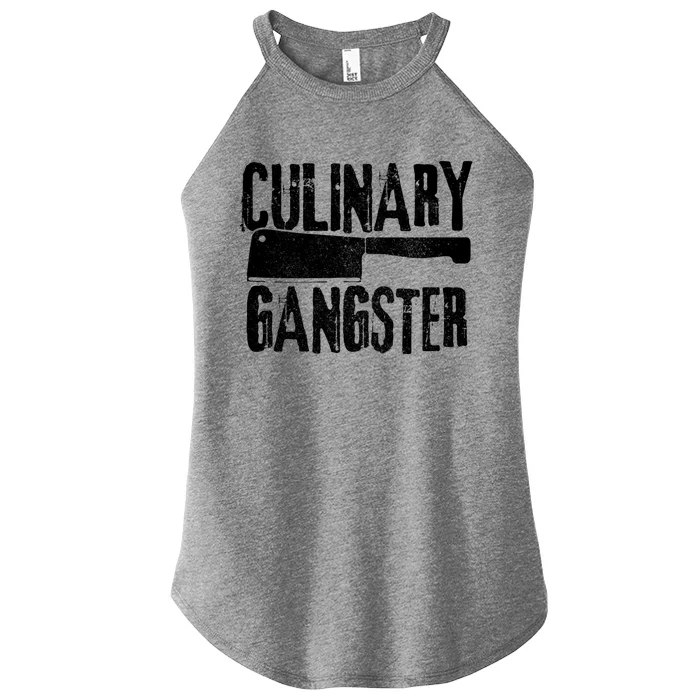 Culinary Gangster Chef Cook Funny Cooking Chef Gift Women’s Perfect Tri Rocker Tank