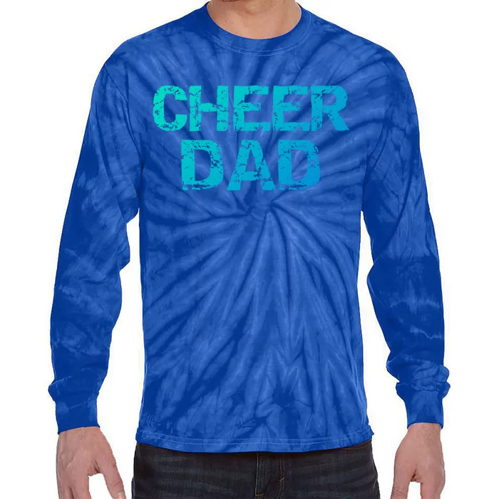 Cheerleading Gift Cheerleader Father Idea Cheer Dad Meaningful Gift Tie-Dye Long Sleeve Shirt