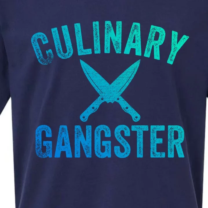 Culinary Gangster Cooking Themed Chefs Cooking Enthusiasts Meaningful Gift Sueded Cloud Jersey T-Shirt