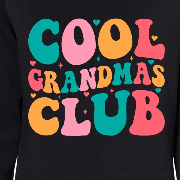 Cool Grandmas Club Mothers Day Groovy Promoted To Grandma Gift Womens California Wash Sweatshirt