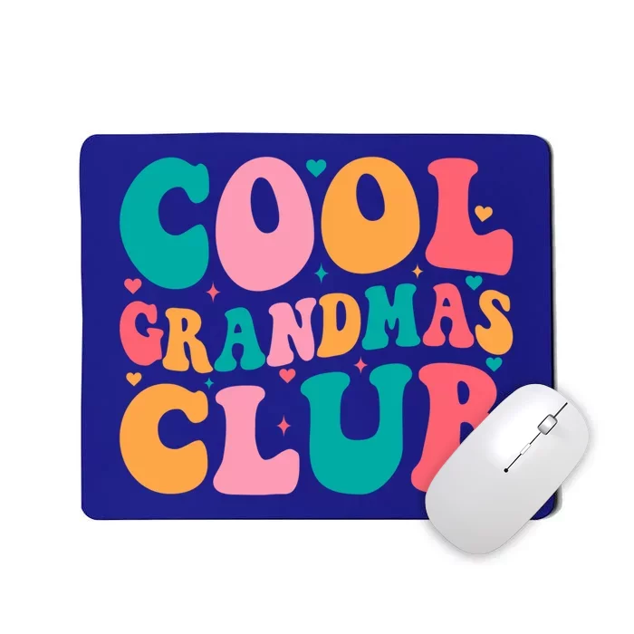 Cool Grandmas Club Mothers Day Groovy Promoted To Grandma Gift Mousepad