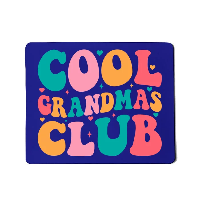 Cool Grandmas Club Mothers Day Groovy Promoted To Grandma Gift Mousepad