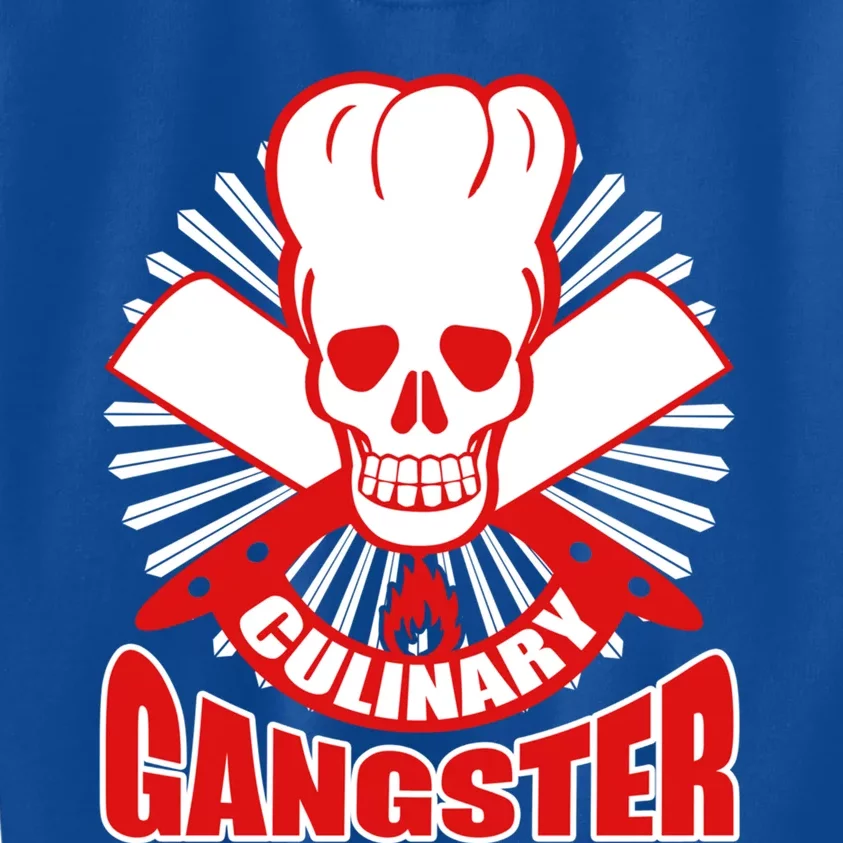 Culinary Gangster Chef Cooking Kitchen Food Master Gift Kids Sweatshirt