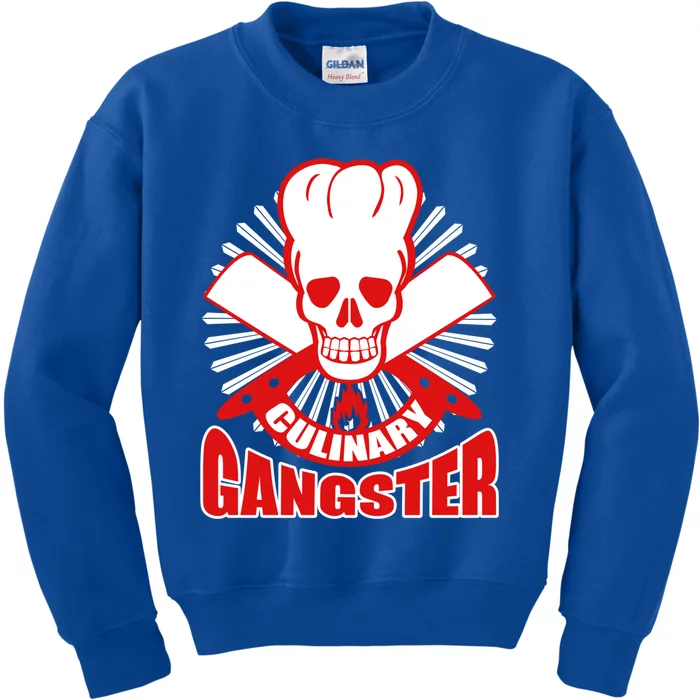 Culinary Gangster Chef Cooking Kitchen Food Master Gift Kids Sweatshirt