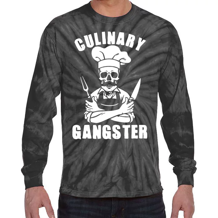 Culinary Gangster Cool Cooking Guru Tie-Dye Long Sleeve Shirt