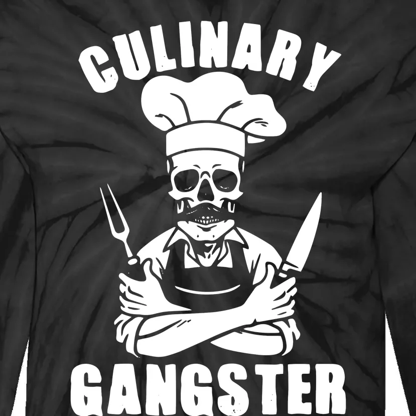 Culinary Gangster Cool Cooking Guru Tie-Dye Long Sleeve Shirt