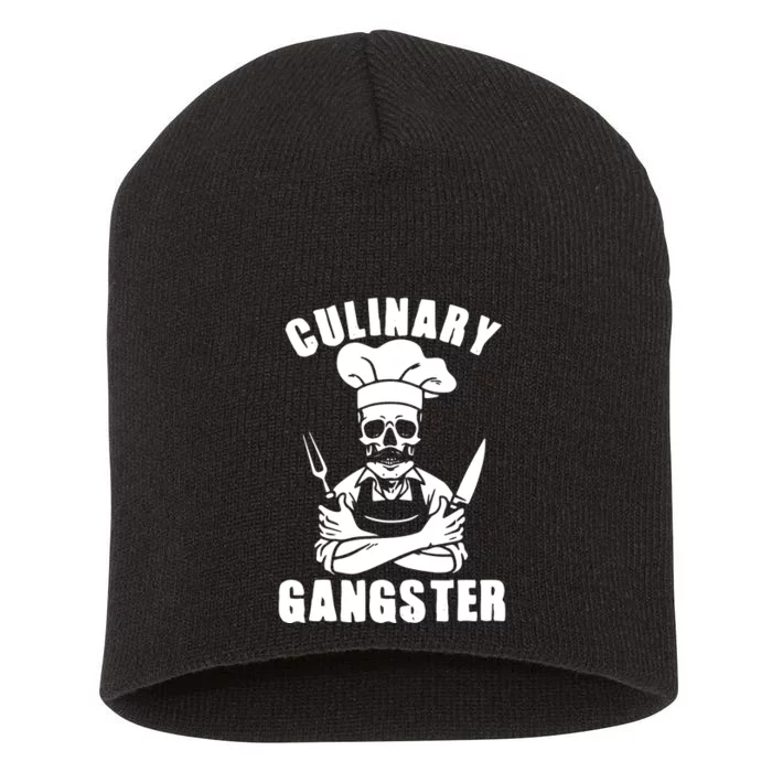 Culinary Gangster Cool Cooking Guru Short Acrylic Beanie