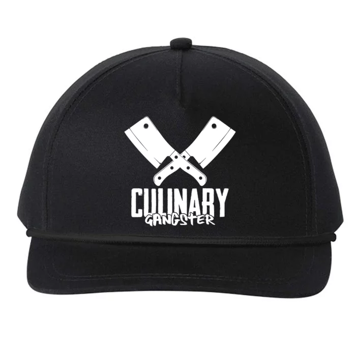 Culinary Gangster Chef Knife For Culinary Artist Cook Chef Cute Gift Snapback Five-Panel Rope Hat