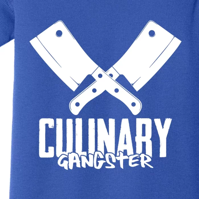 Culinary Gangster Chef Knife For Culinary Artist Cook Chef Cute Gift Baby Bodysuit