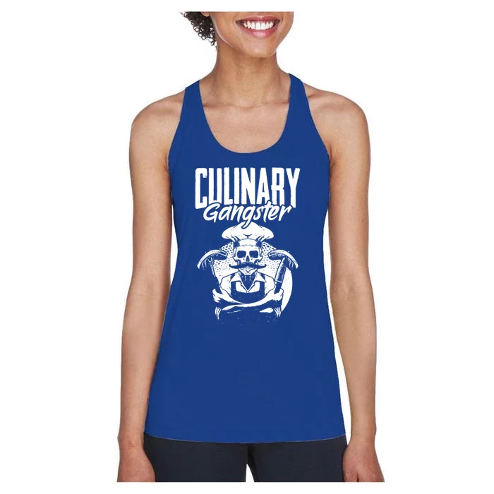 Culinary Gangster Cooking Culinary Art Cuisine Cook Chef Meaningful Gift Women's Racerback Tank