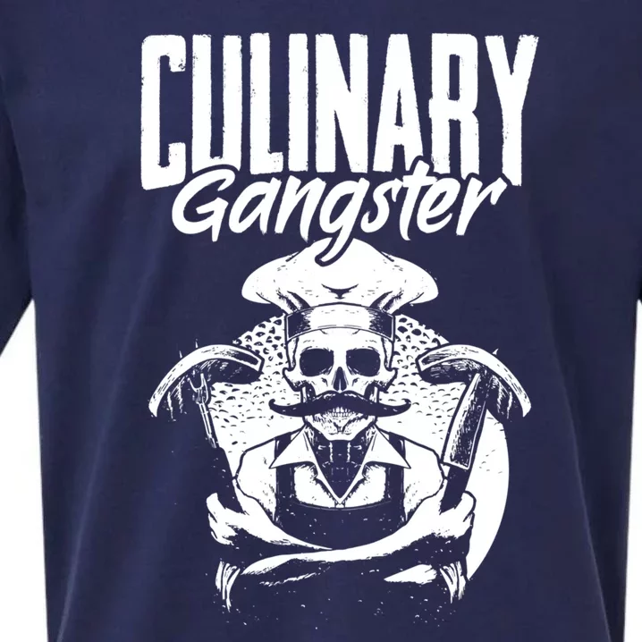 Culinary Gangster Cooking Culinary Art Cuisine Cook Chef Meaningful Gift Sueded Cloud Jersey T-Shirt