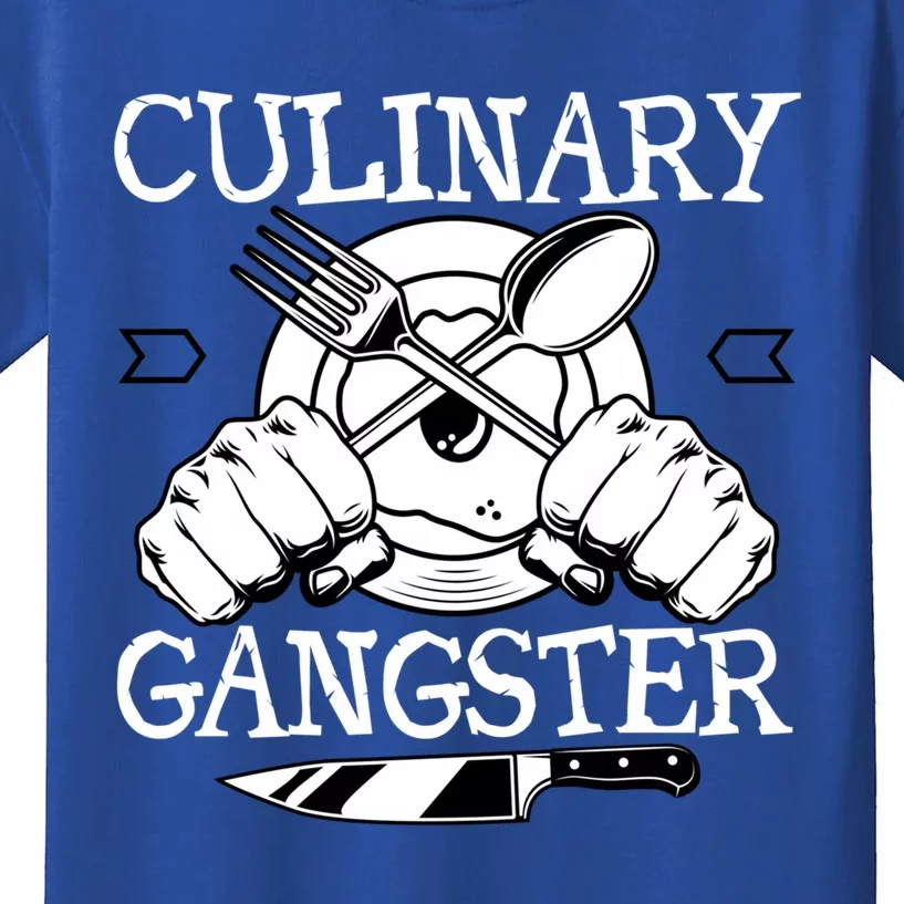 Culinary Gangster Culinary Chefs Sous Chefs Cooking Lovers Gift Kids T-Shirt