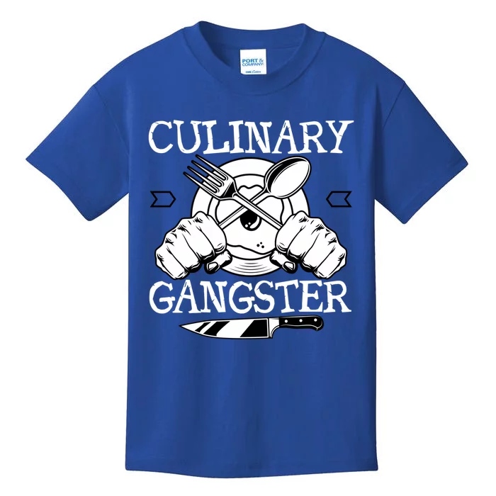 Culinary Gangster Culinary Chefs Sous Chefs Cooking Lovers Gift Kids T-Shirt