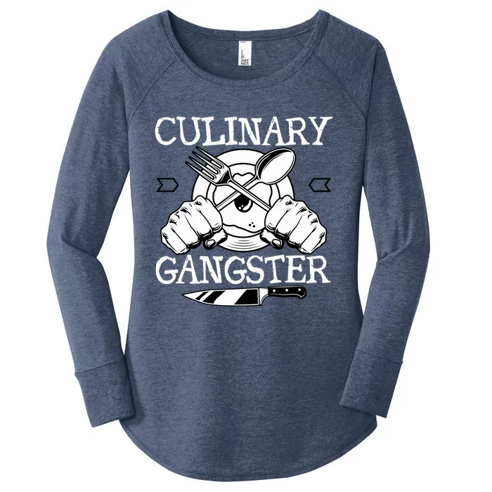 Culinary Gangster Culinary Chefs Sous Chefs Cooking Lovers Gift Women's Perfect Tri Tunic Long Sleeve Shirt