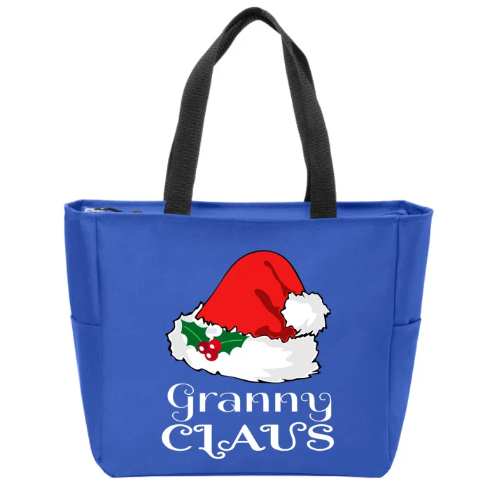 Christmas Granny Claus Matching Pajama Santa Hat Xmeaningful Giftmas Funny Gift Zip Tote Bag