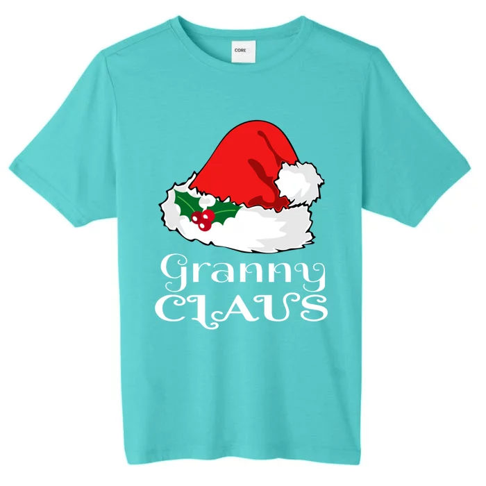 Christmas Granny Claus Matching Pajama Santa Hat Xmeaningful Giftmas Funny Gift ChromaSoft Performance T-Shirt