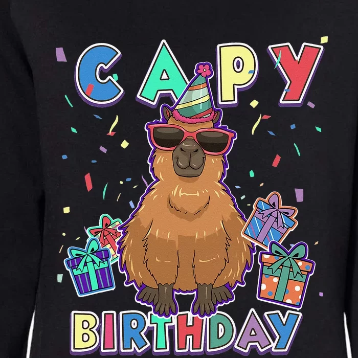 capybara gifts, capy birthday, happy birthday capybara Womens California Wash Sweatshirt