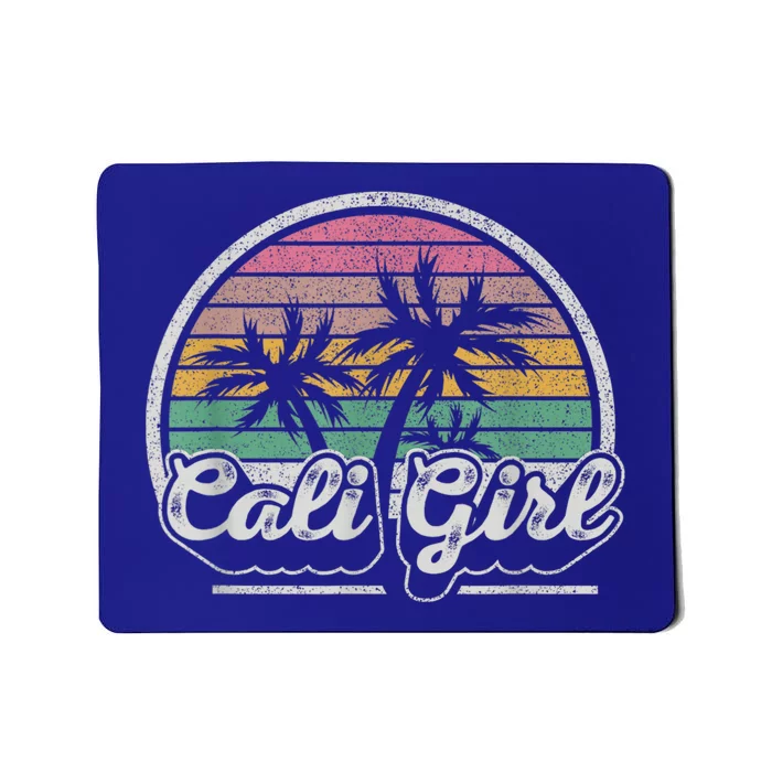 Cali Girl California Retro California Palm Trees Summer Mousepad