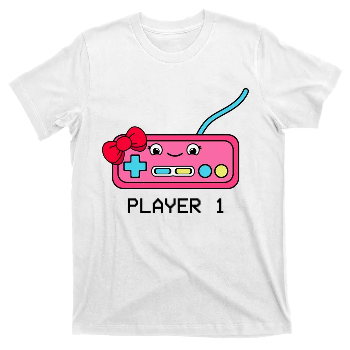 Cute Game Controller Kawaii Joystick Funny Gamer Girl Matching Gamer Couple T-Shirt