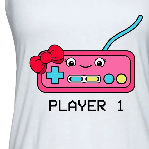 Cute Game Controller Kawaii Joystick Funny Gamer Girl Matching Gamer Couple Ladies Essential Flowy Tank