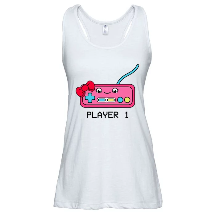 Cute Game Controller Kawaii Joystick Funny Gamer Girl Matching Gamer Couple Ladies Essential Flowy Tank