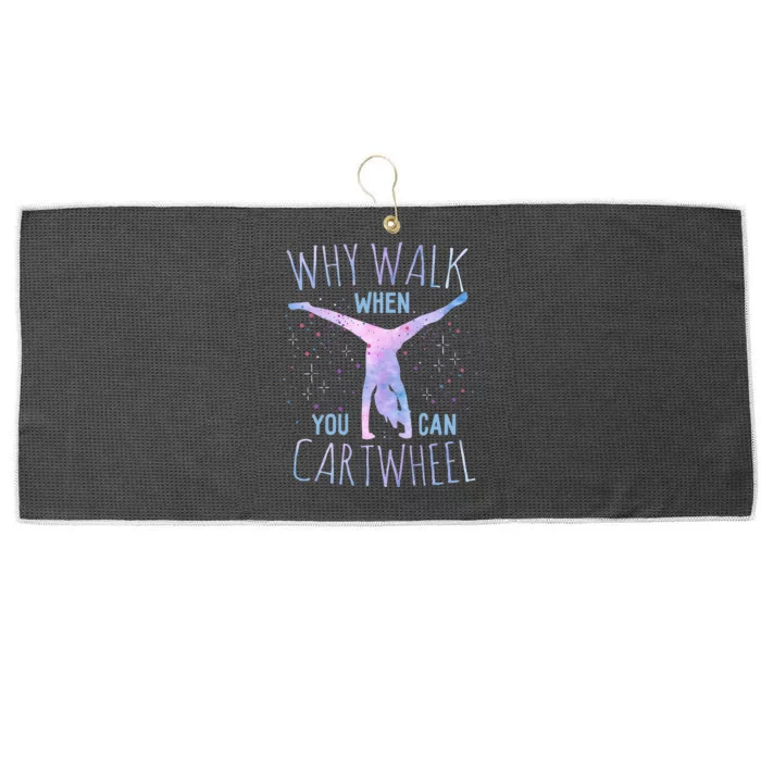 Cartwheel Gymnast Large Microfiber Waffle Golf Towel