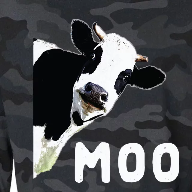 Cow Gift Cropped Pullover Crew