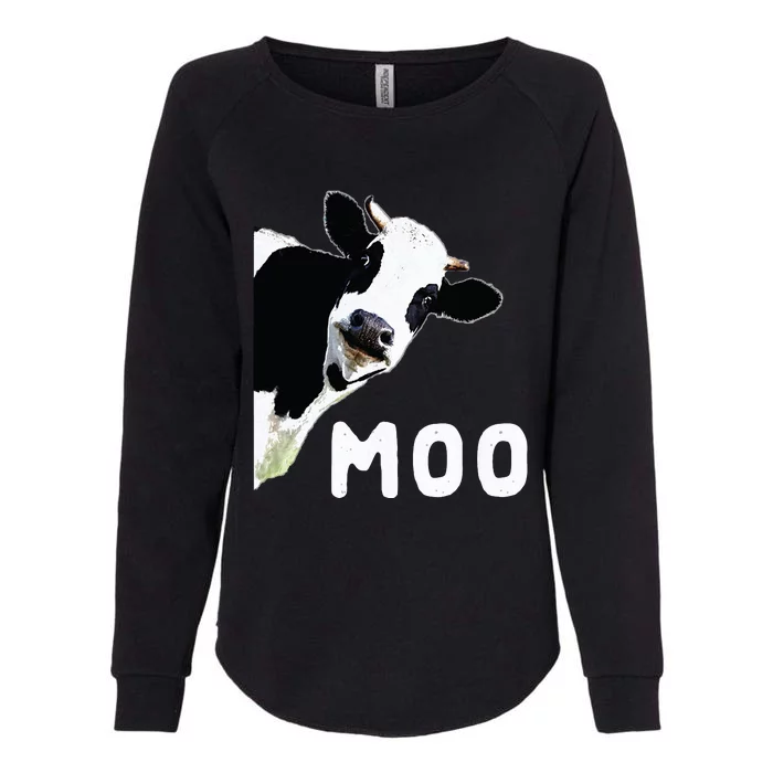 Cow Gift Womens California Wash Sweatshirt