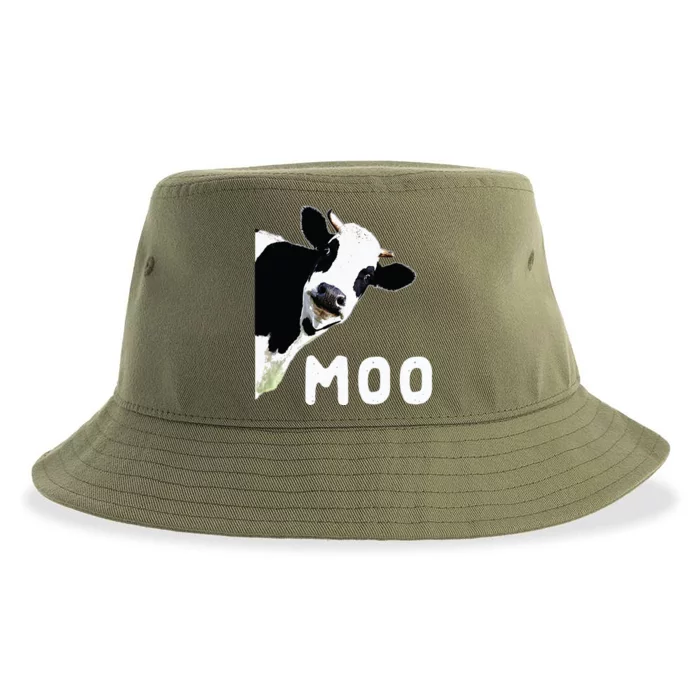 Cow Gift Sustainable Bucket Hat