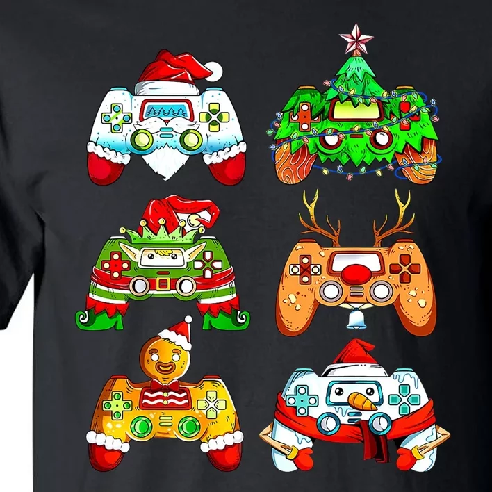 Christmas Gamer Controller Holiday Gift Tall T-Shirt