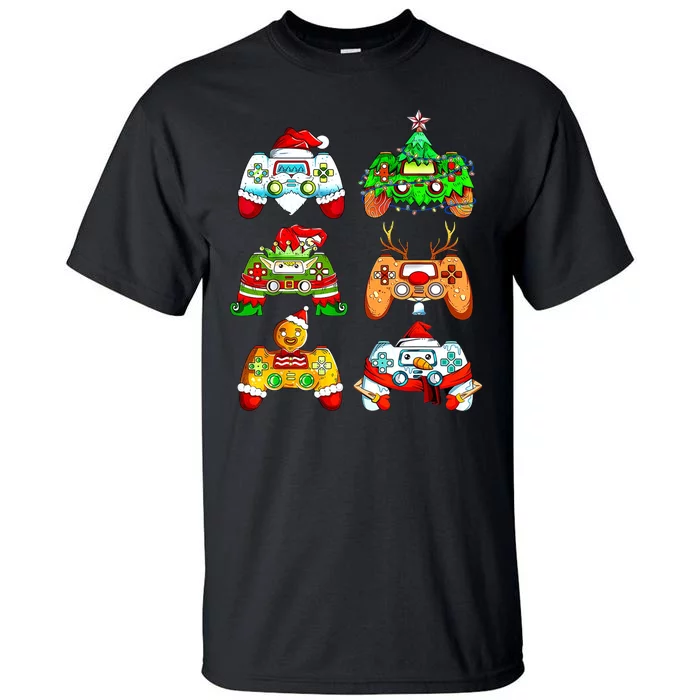 Christmas Gamer Controller Holiday Gift Tall T-Shirt