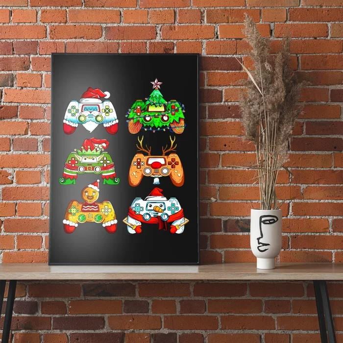 Christmas Gamer Controller Holiday Gift Poster