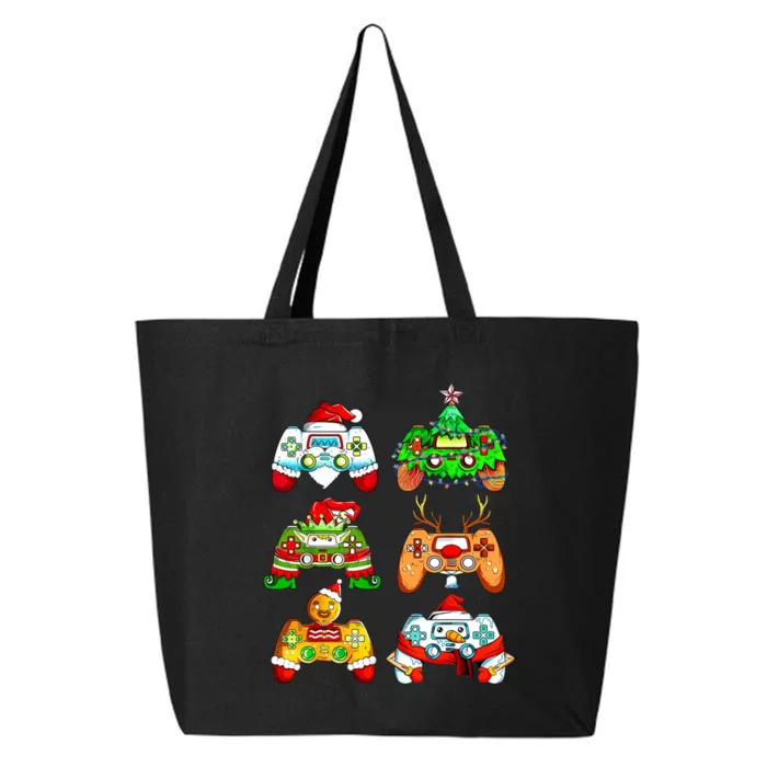 Christmas Gamer Controller Holiday Gift 25L Jumbo Tote