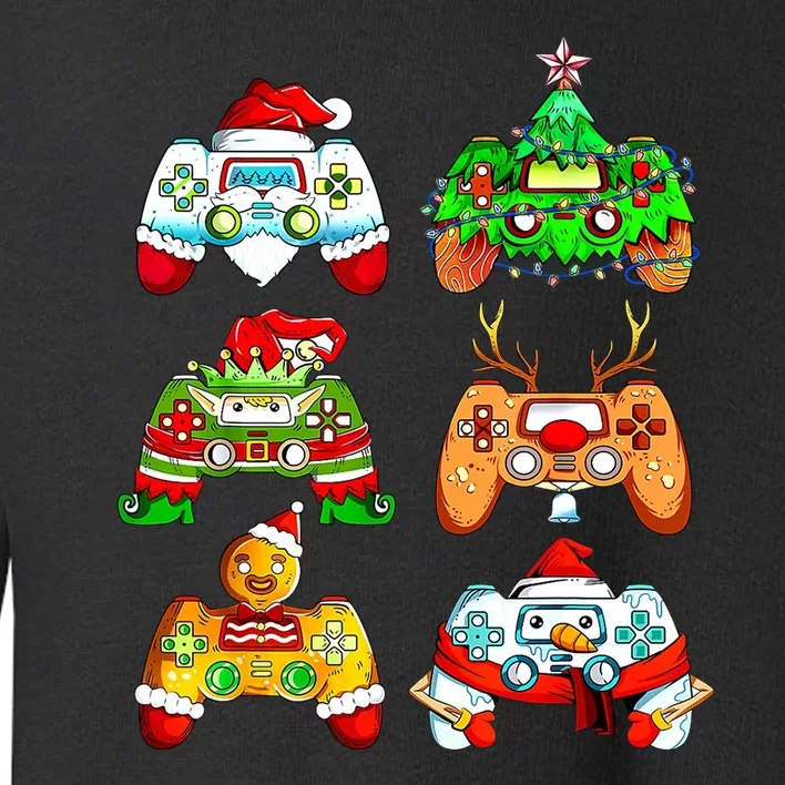 Christmas Gamer Controller Holiday Gift Toddler Sweatshirt