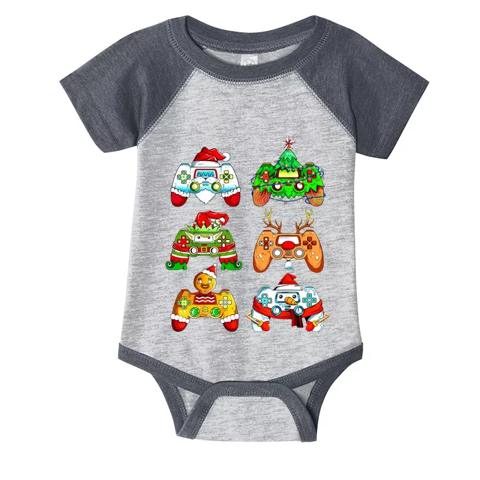 Christmas Gamer Controller Holiday Gift Infant Baby Jersey Bodysuit