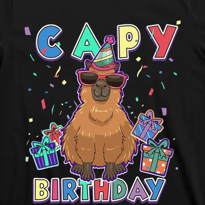 capybara gifts capy birthday happy birthday capybara T-Shirt