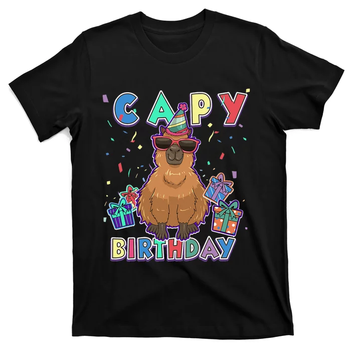 capybara gifts capy birthday happy birthday capybara T-Shirt